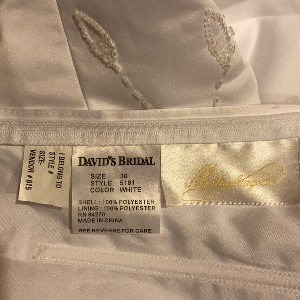EUC sz 10 2pc bridal gown and chiffon jacket - Picture 12 of 12